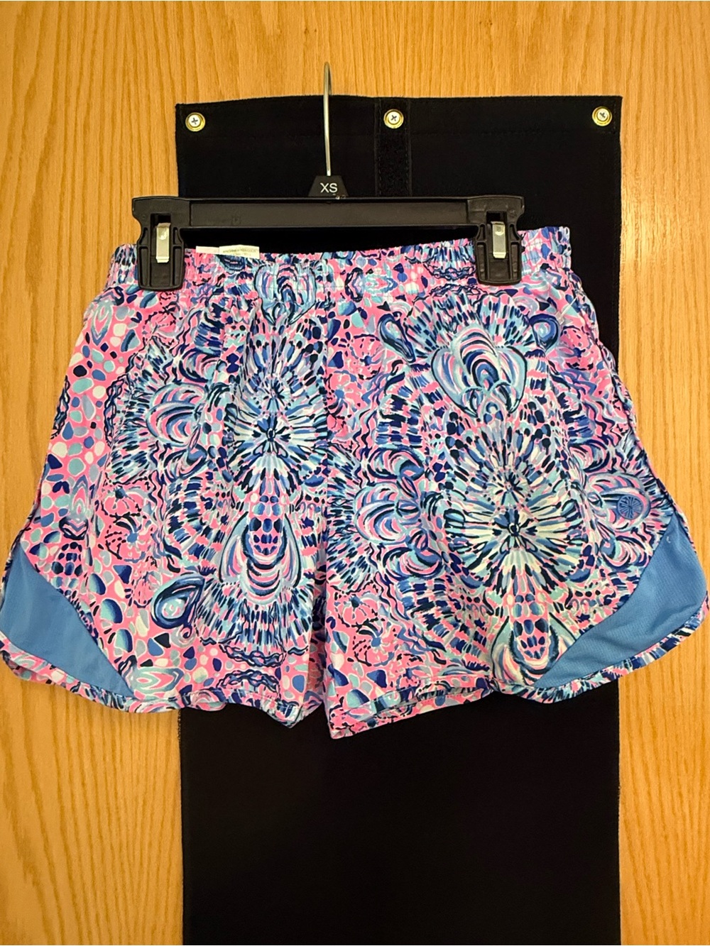 Lilly Pulitzer Luxletic Pink and Blue Kaleidoscope Athletic Shorts